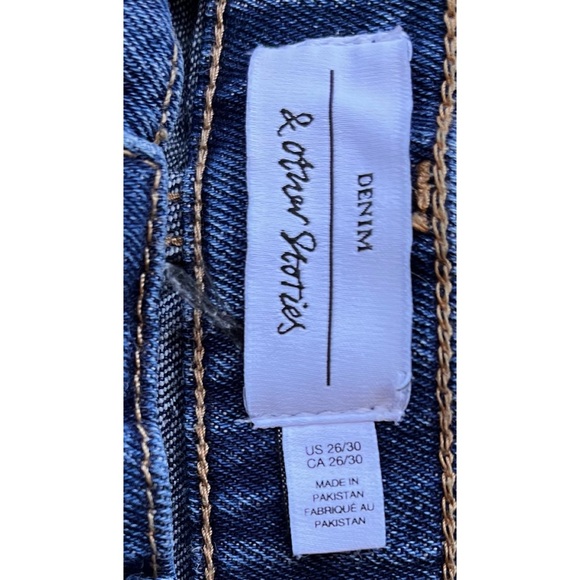 & Other Stories Favourite Cut High Rise Slim Leg Jeans in Deep Blue, Size 26/30 - Picture 11 of 16